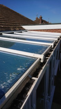  Conservatory roof clean - before 