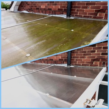  Before and after polycarbonate roof 